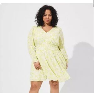 Torrid Size 2XL Mini Gauze Wide Waste Skater Dress Pockets Lined